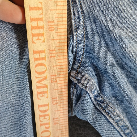 Lee Plus Midrise Relaxed Fit Straight Leg Jean Womens 24W Petite Light Wash Mom - Picture 13 of 15